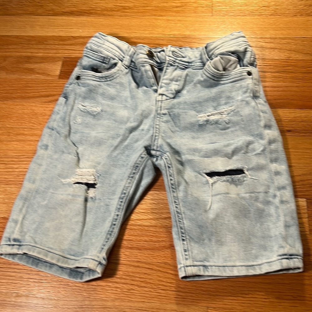 light blue, Jean shorts skinny